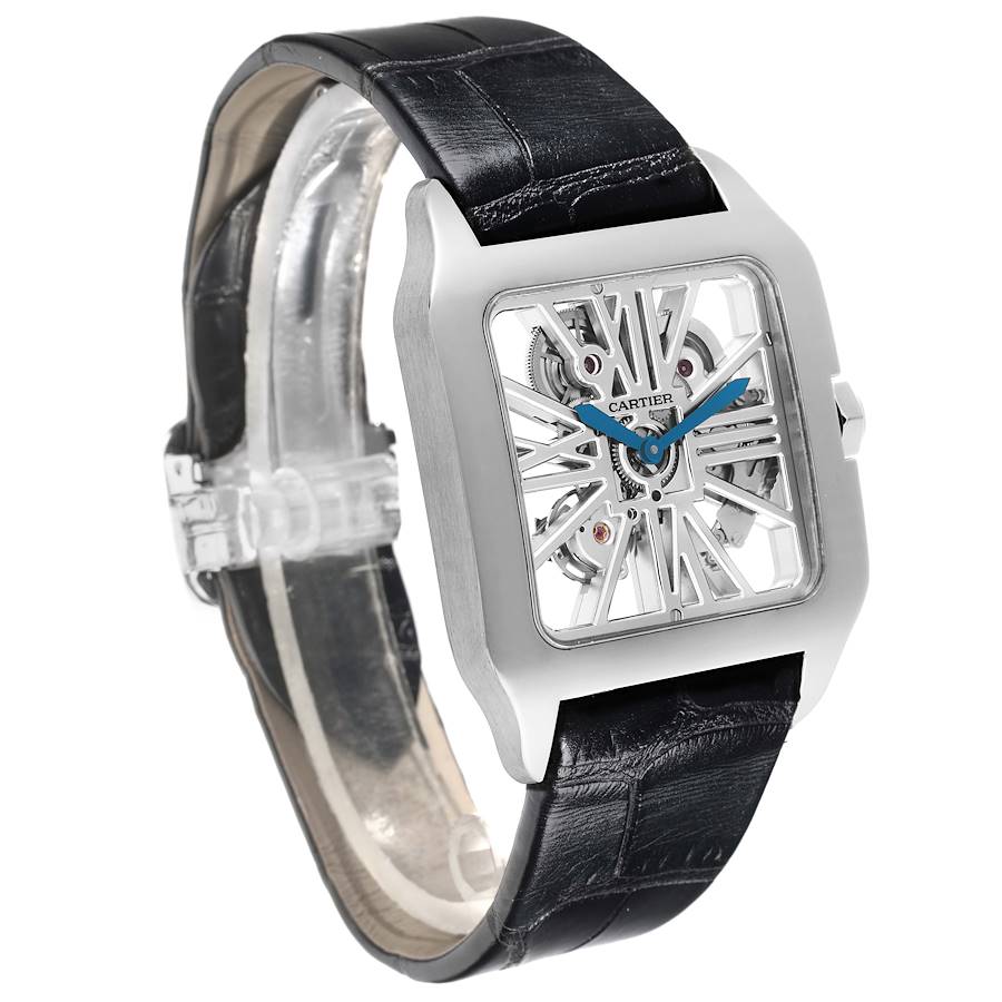 Replikaklocka: Cartier Santos Dumont, skeletturtavla, vitguld, W2020033 — mytomspunnen – Bild 3