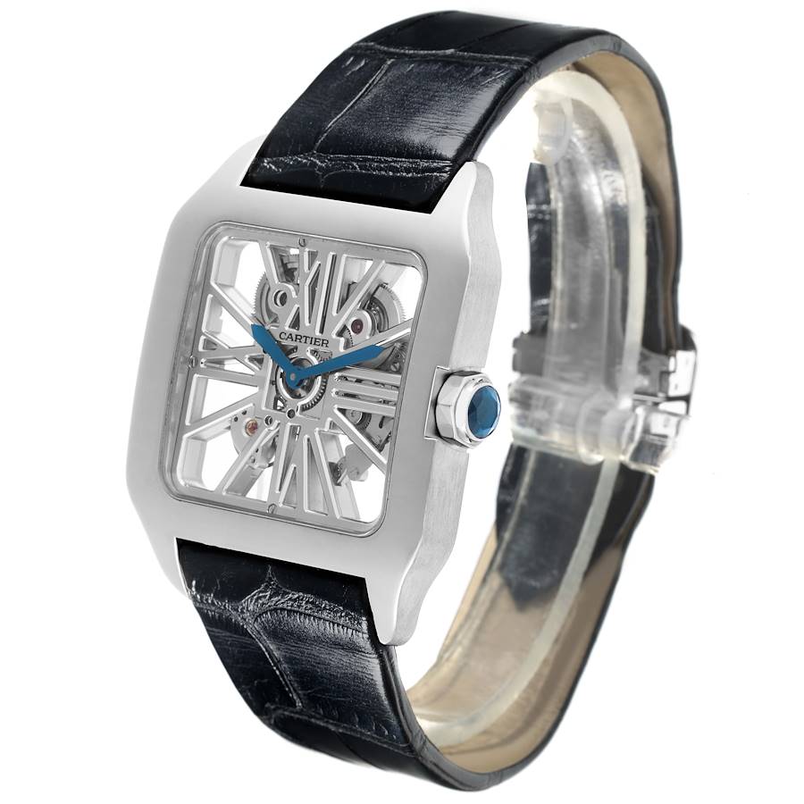 Replikaklocka: Cartier Santos Dumont, skeletturtavla, vitguld, W2020033 — mytomspunnen – Bild 4