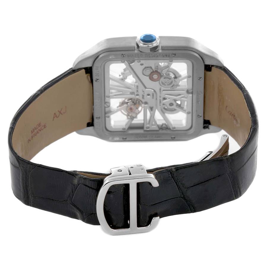 Replikaklocka: Cartier Santos Dumont, skeletturtavla, vitguld, W2020033 — mytomspunnen – Bild 7