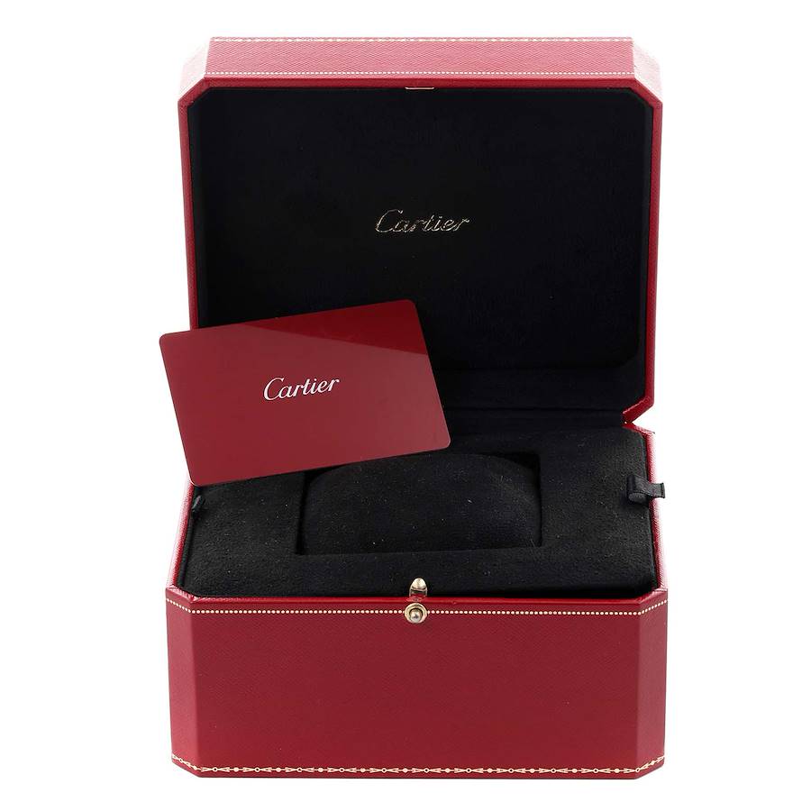 Replikaklocka för dam: Cartier Tank Must, stor modell, stål, diamant, W4TA0017 — utsökt – Bild 8