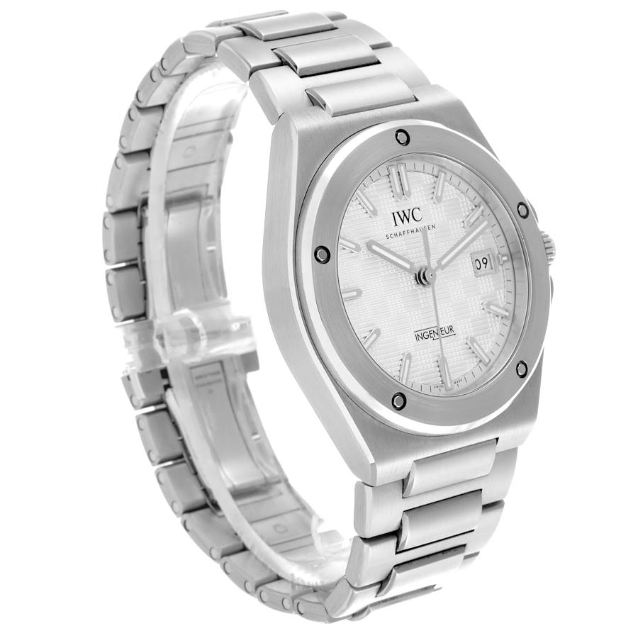 Replikaklocka för herr: IWC Ingenieur 40, svart urtavla, stål, IW328902 — fängslande – Bild 3