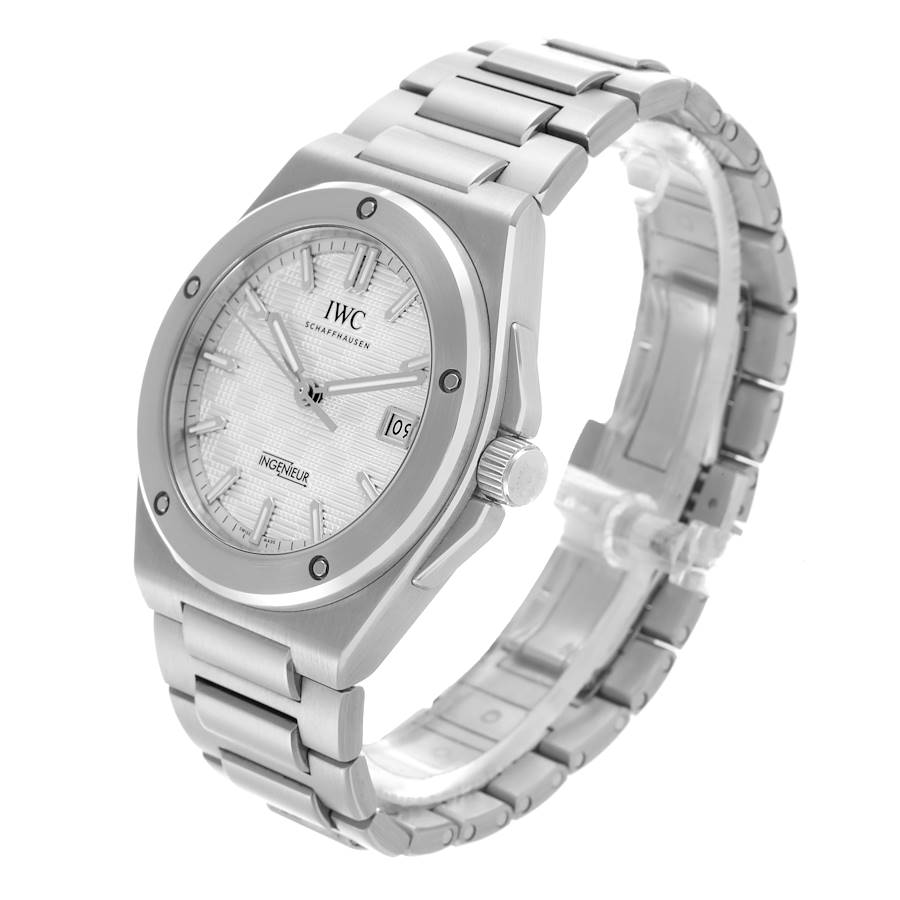 Replikaklocka för herr: IWC Ingenieur 40, svart urtavla, stål, IW328902 — fängslande – Bild 4