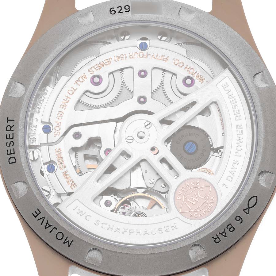 Replikaklocka för herr: IWC Pilot, evighetskalender, Mojave Desert, keramik, IW503004 — till konkurrenskraftigt pris – Bild 6