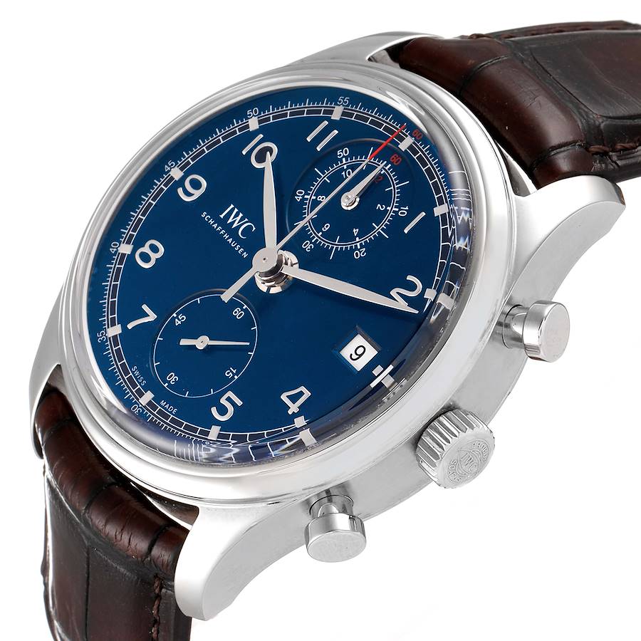 Replikaklocka för herr: IWC Portuguese Classic, kronograf, Laureus Sport For Good Foundation, stål, IW390406 — fantastisk – Bild 5