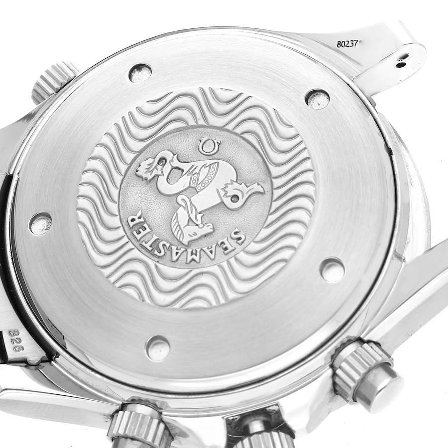 Replikaklocka för herr: Omega Seamaster, blå urtavla, kronograf, stål, 2599.80.00 — prestigefylld – Bild 6