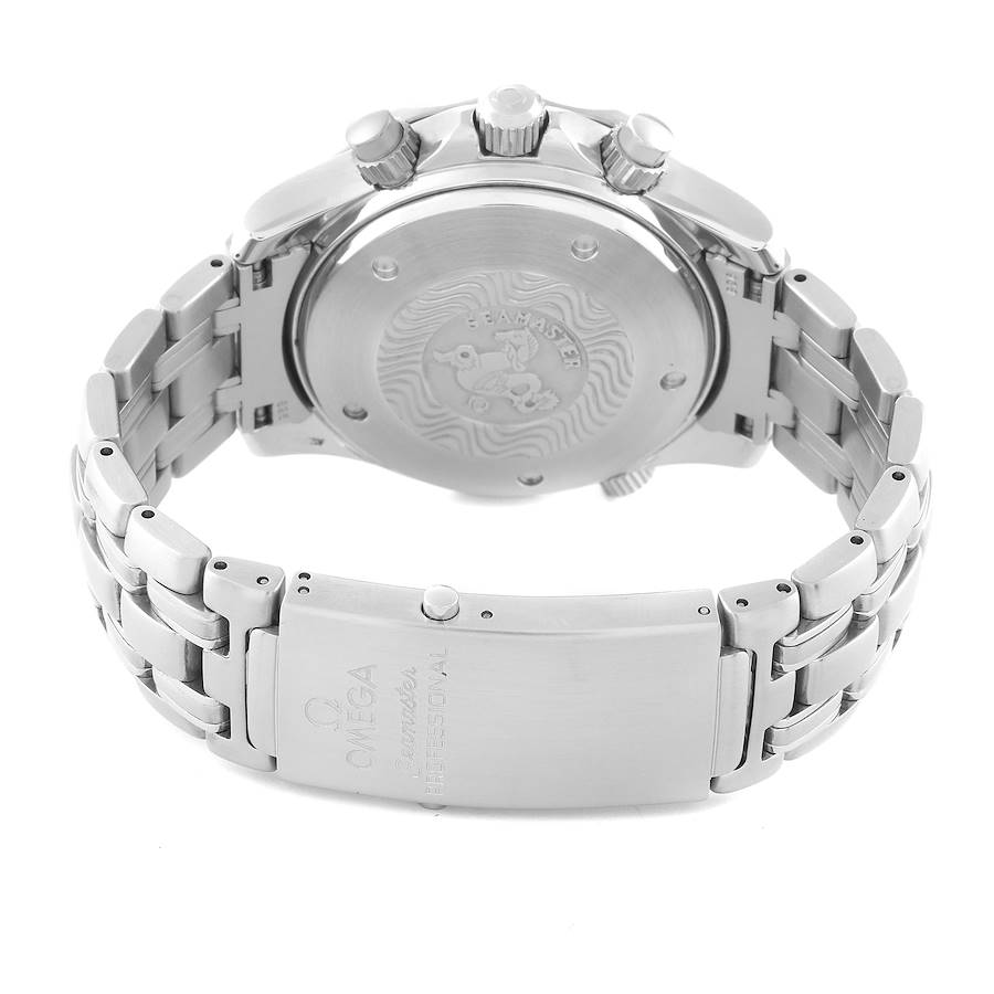 Replikaklocka för herr: Omega Seamaster, blå urtavla, kronograf, stål, 2599.80.00 — prestigefylld – Bild 7