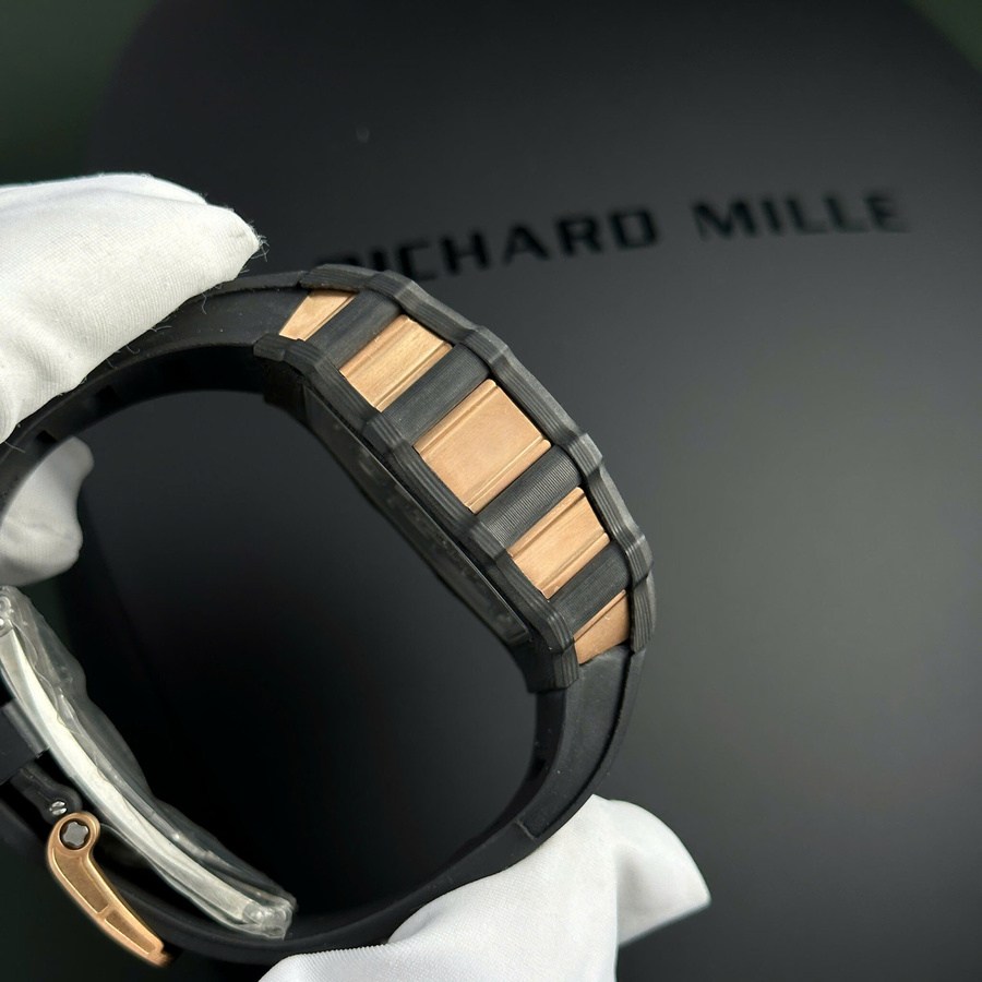 Replikaklocka: Richard Mille RM 21-01, tourbillon, Aerodyne, röd, guld, Carbon TPT 42,68 mm X 50,12 mm — för samlare – Bild 7