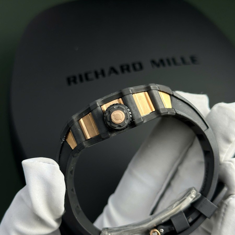 Replikaklocka: Richard Mille RM 21-01, tourbillon, Aerodyne, röd, guld, Carbon TPT 42,68 mm X 50,12 mm — för samlare – Bild 8