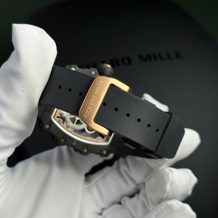 Replikaklocka: Richard Mille RM 21-01, tourbillon, Aerodyne, röd, guld, Carbon TPT 42,68 mm X 50,12 mm — för samlare – Bild 11