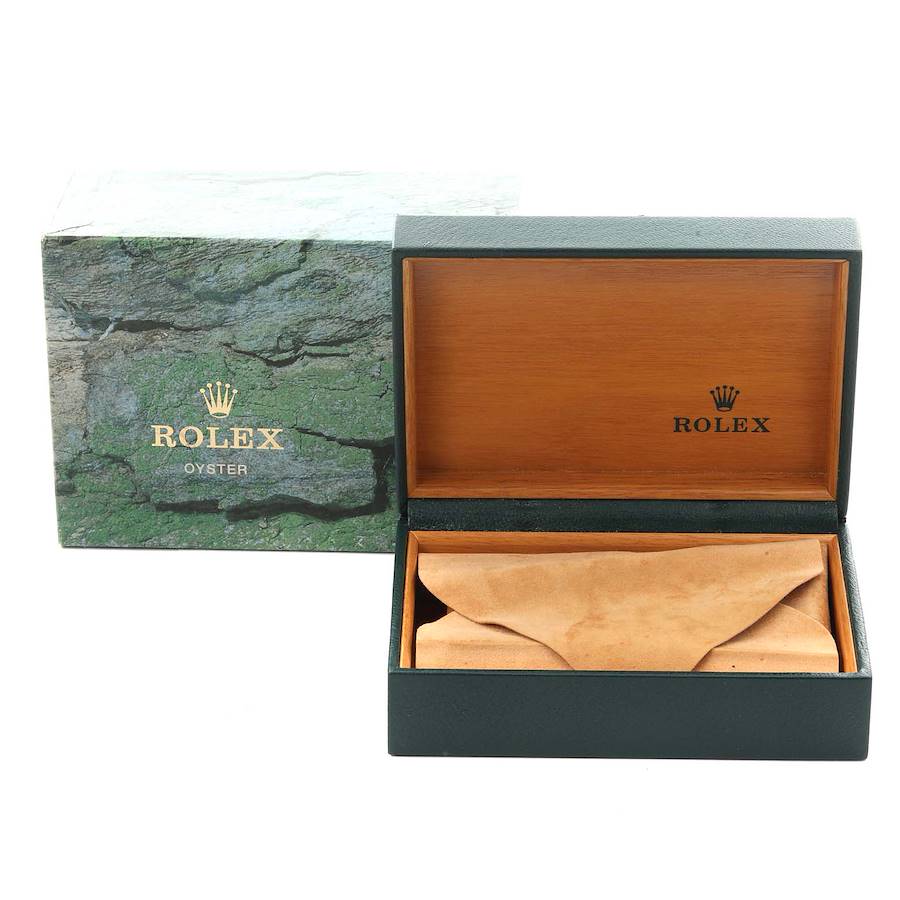 Replikaklocka för herr: Rolex Air King 34, laxrosa urtavla, guillocherad boettring, stål, 14010 — helt ny – Bild 8