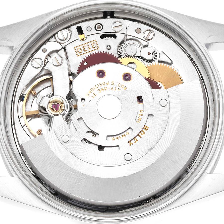Replikaklocka för herr: Rolex Air King, svart urtavla, slät boettring, stål, 14000 — till konkurrenskraftigt pris – Bild 6
