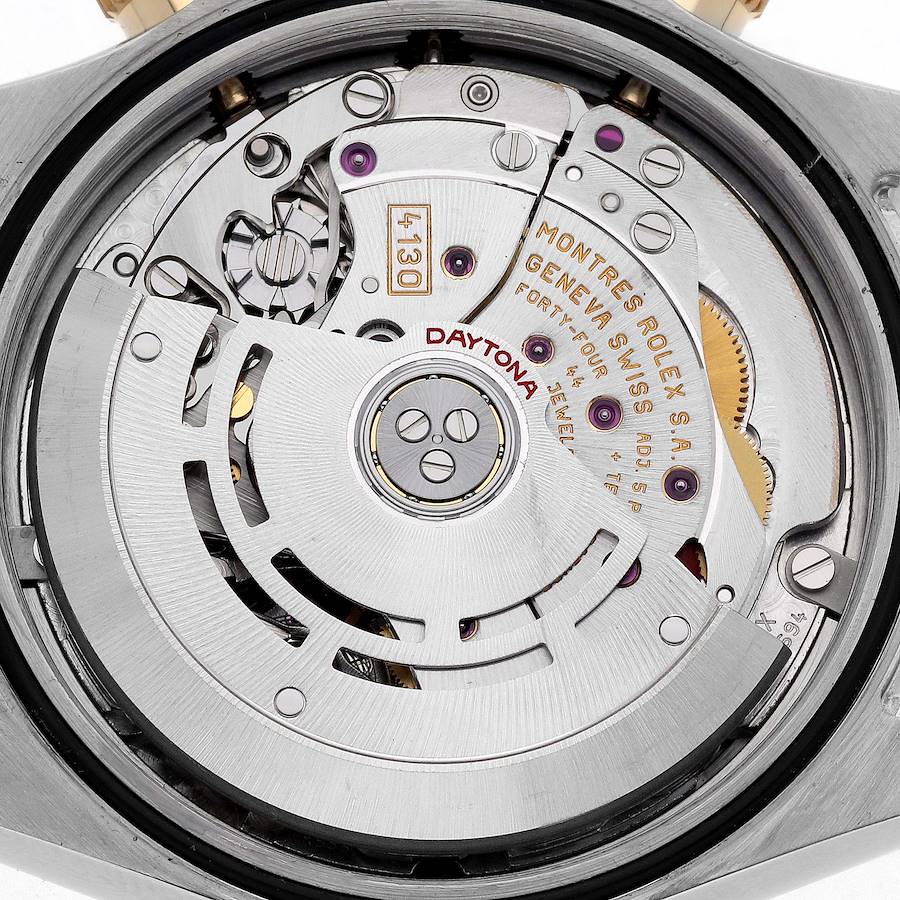 Replikaklocka för herr: Rolex Daytona, stål och gult guld, pärlemortavla med diamanter, 116523 — hållbar – Bild 6