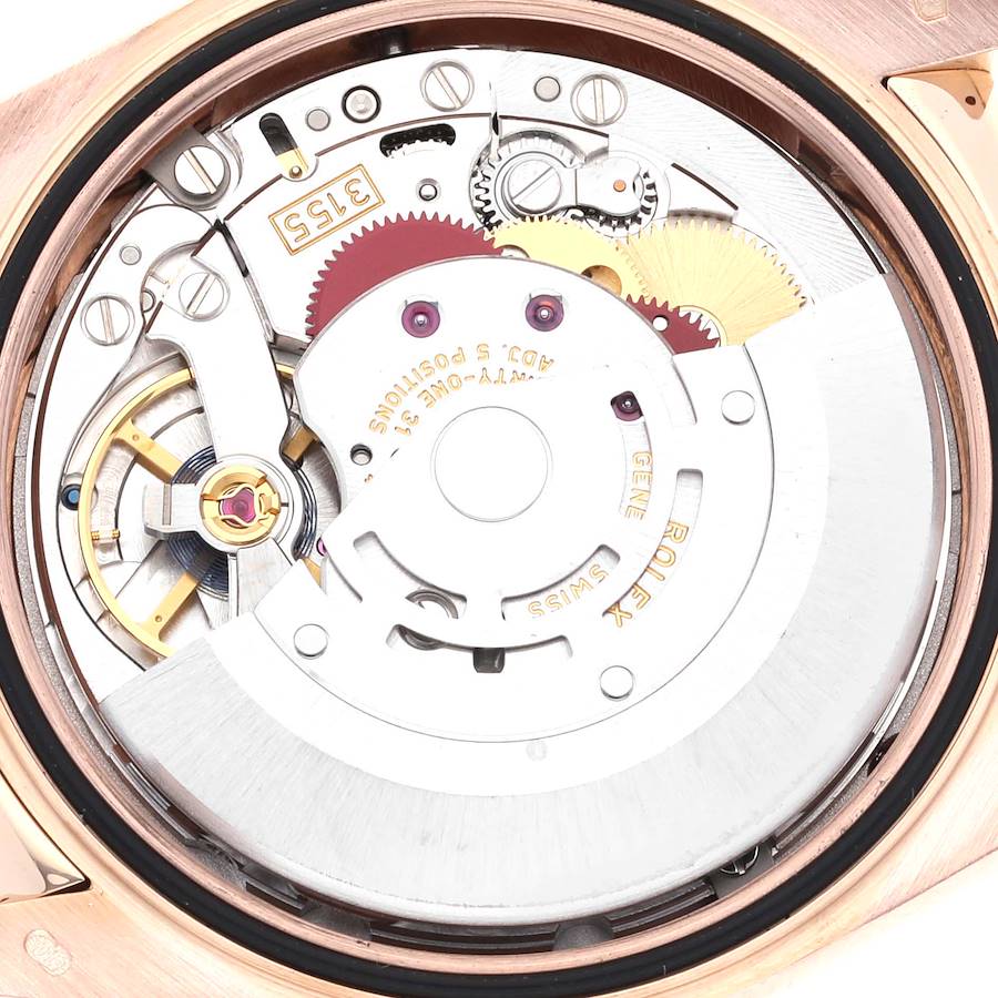 Replikaklocka för herr: Rolex President Day Date, roséguld, diamant, rubin, urtavla, 118135 — extra prisvärd – Bild 6