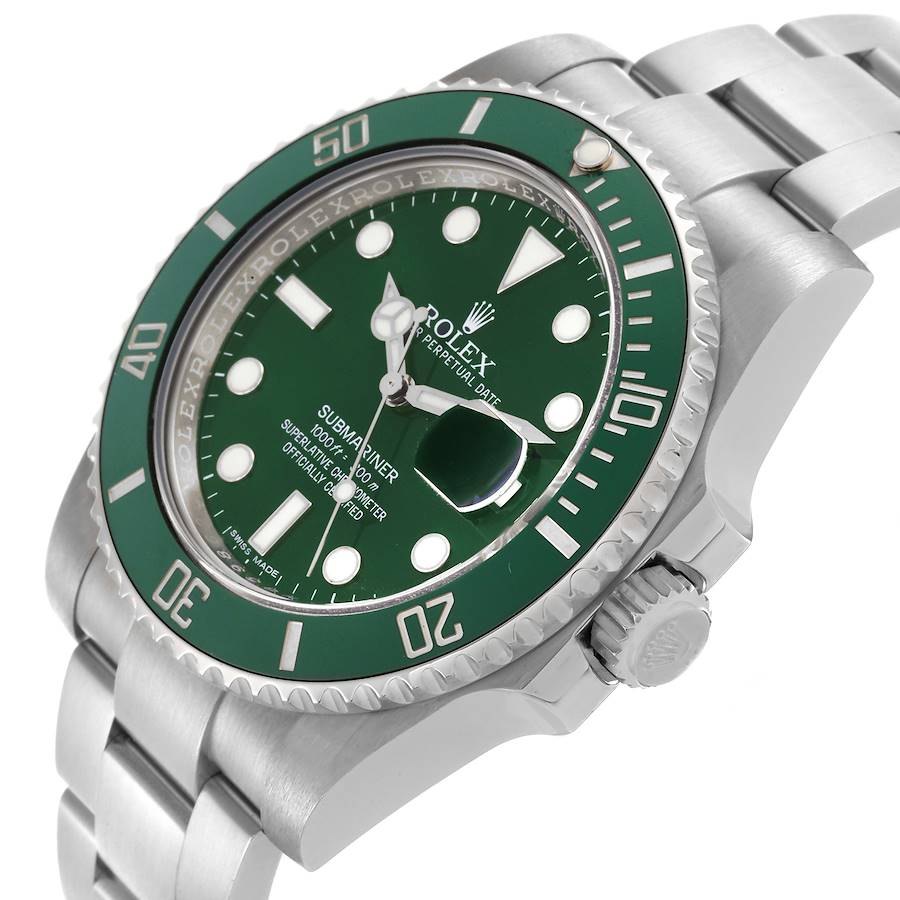 Replikaklocka för herr: Rolex Submariner Hulk, grön urtavla, stål, 116610LV — till konkurrenskraftigt pris – Bild 5