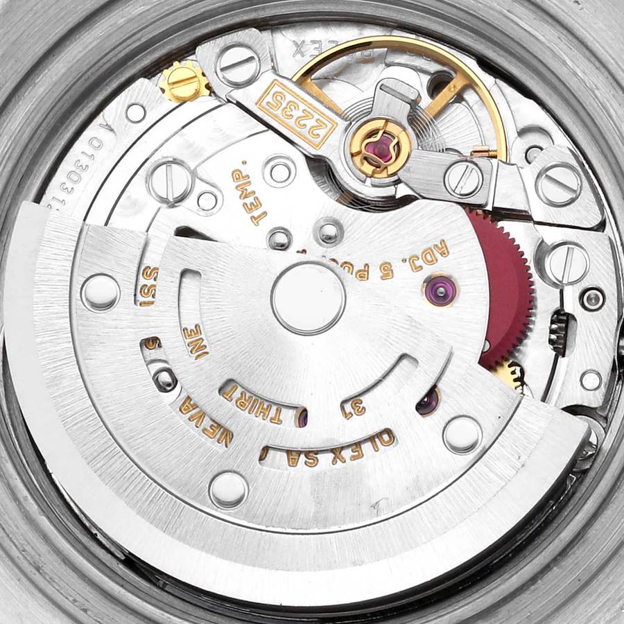 Replikaklocka för dam: Rolex Yachtmaster 29, stål, platina, urtavla, boettring — exklusiv – Bild 5